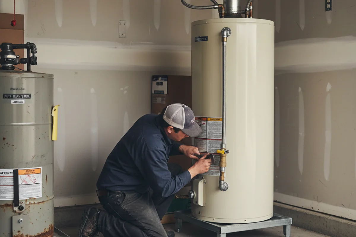 Water heater and shutoff valve replacement in University Place